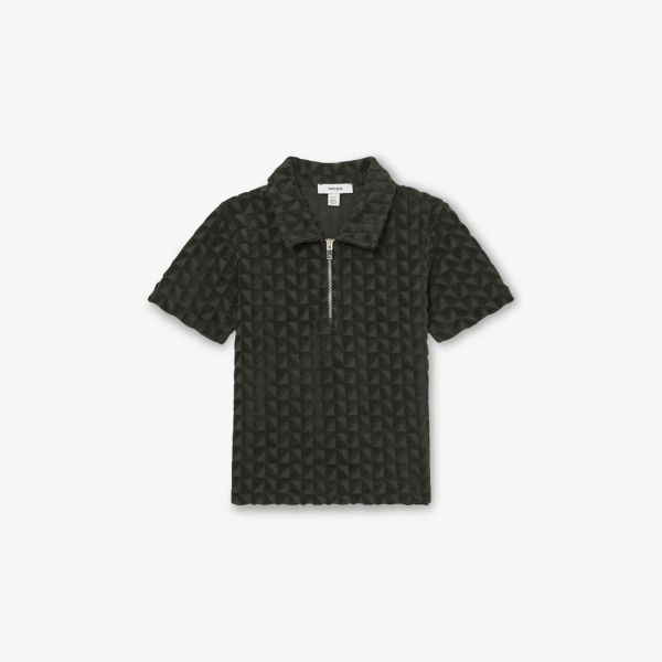 

Поло текстурированная Reiss Jackson, графитовый
