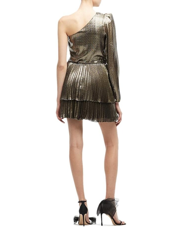 

Платье Derek Lam 10 Crosby Yolie One Shoulder Dress, цвет Black/Gold