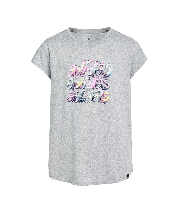 Футболка Essential Heather Tee Adidas Kids, Medium Heather Grey