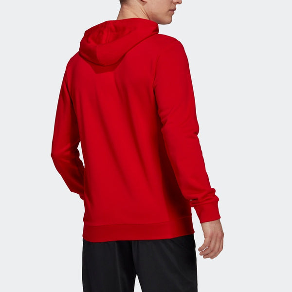 Толстовка m bl ft hd logo printing drawstring sports pullover red Adidas, красный — фото 4
