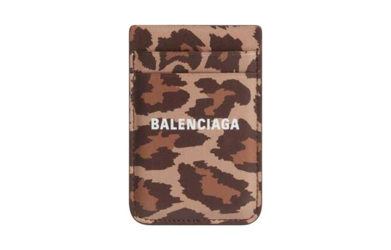 

Balenciaga Кошелек для карт из коровьей кожи женский brown