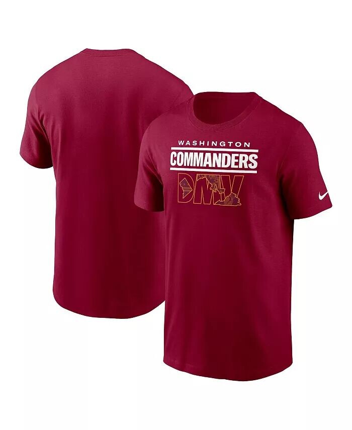 

Мужская бордовая футболка Washington Commanders Local Essential Nike