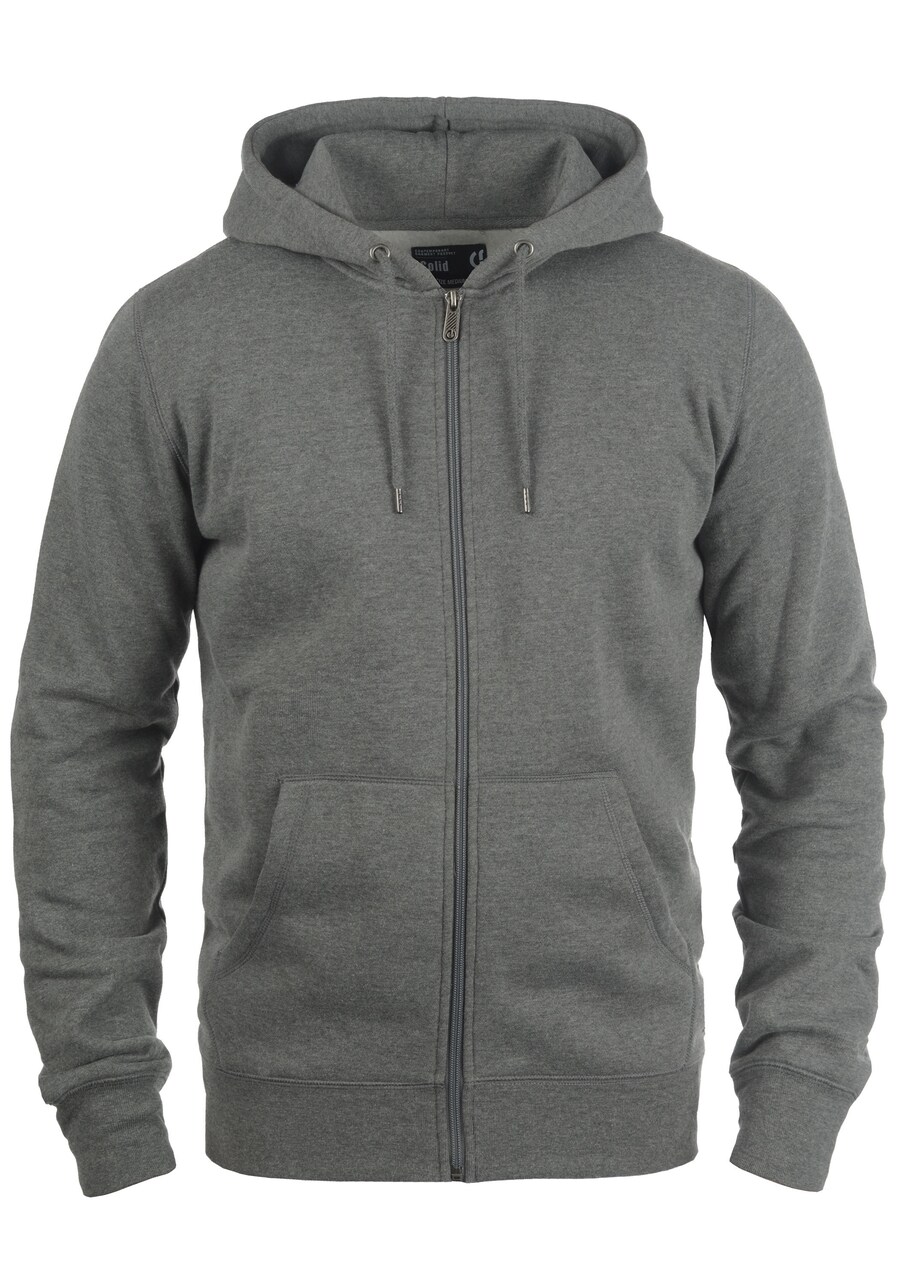 

Худи с капюшоном на молнии !Solid Berti, Grey