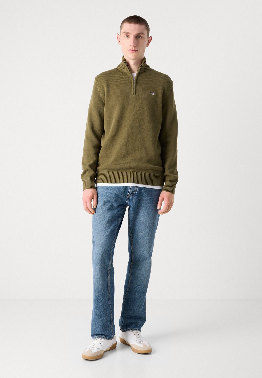 

Джемпер CASUAL HALFZIP GANT, оливковый