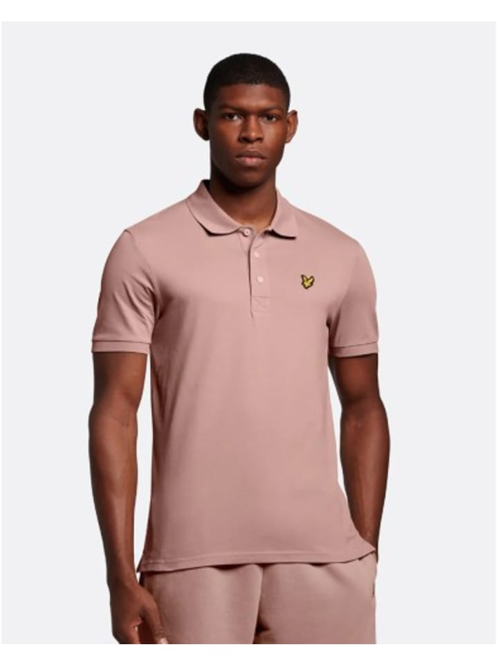 

Футболка поло Lyle & Scott, розовый