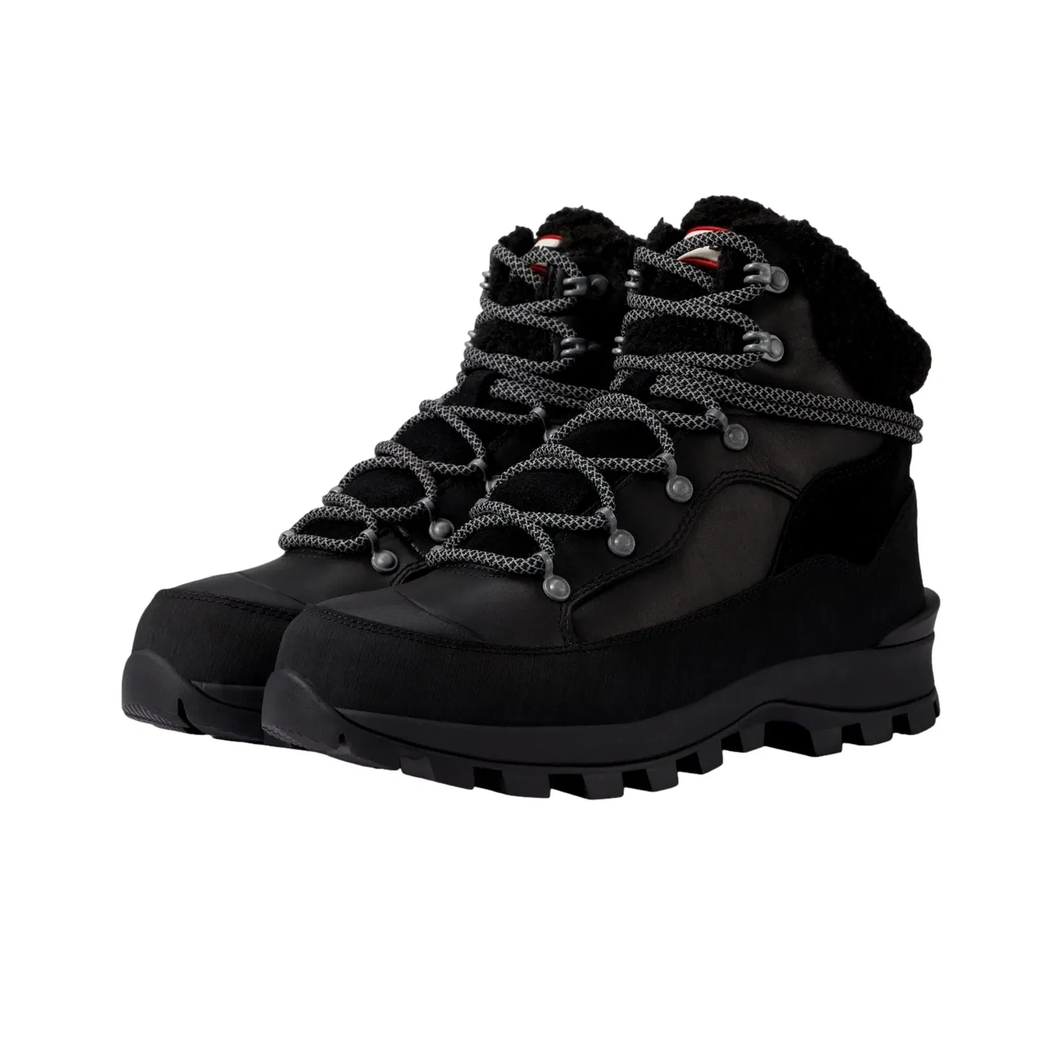 Мужские кожаные ботинки Hunter Boots Explorer, модель WFS2235LSG-BLK, черный — фото 2