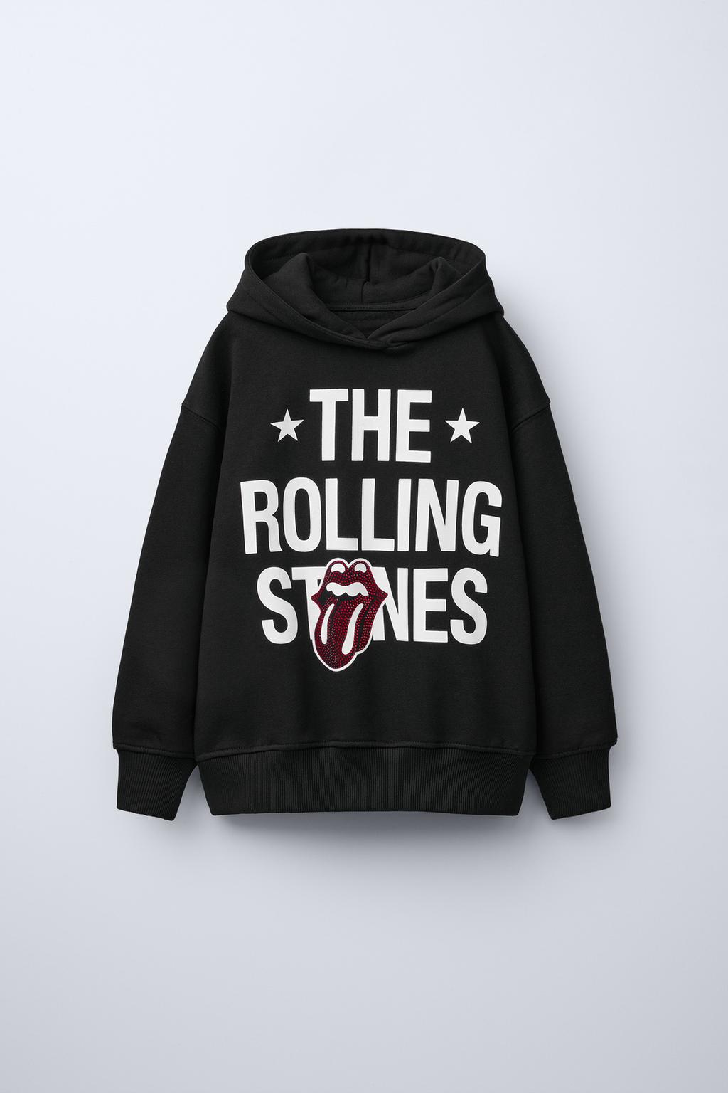 

Толстовка с капюшоном rolling stones strass ZARA, черный
