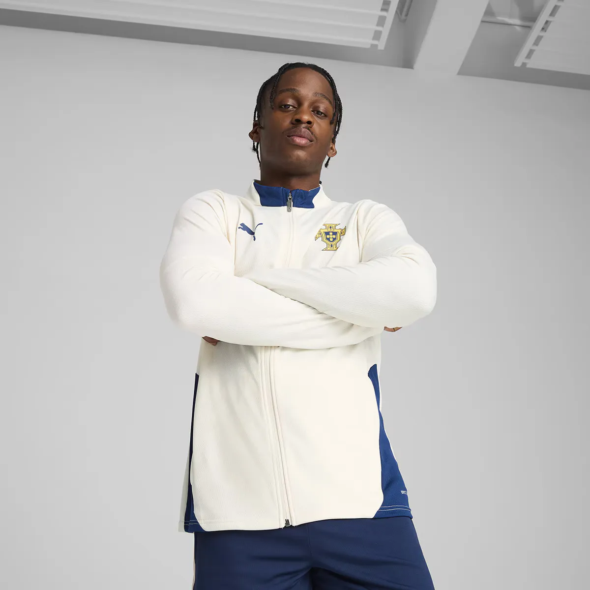 

Португалия FPF мужская тренировочная куртка Puma, бежевый