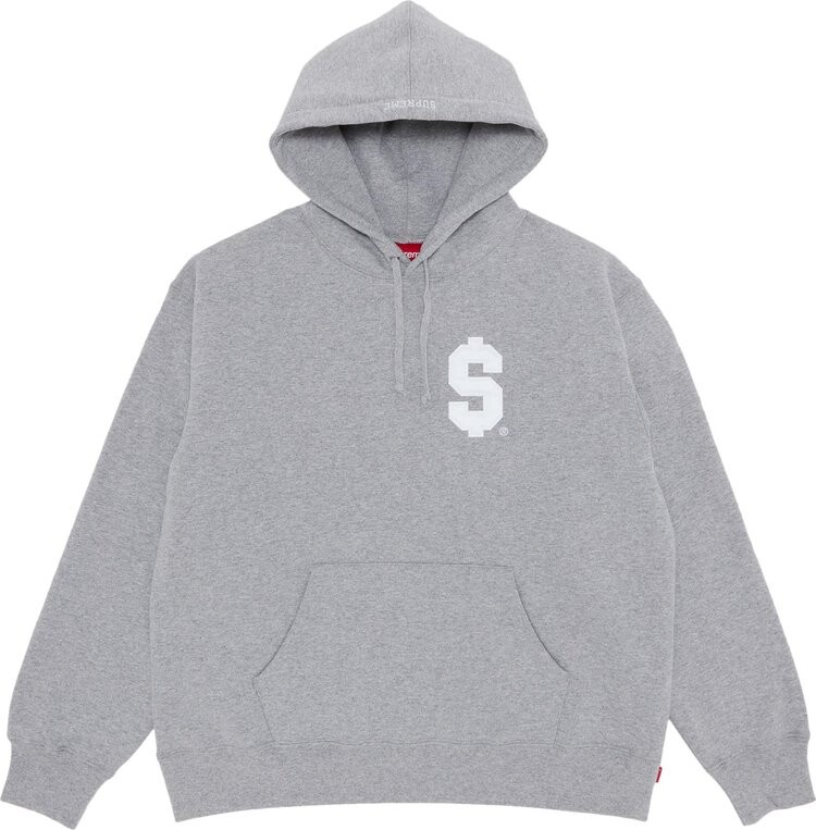 

Толстовка Supreme $ Hooded 'Heather Grey', серый