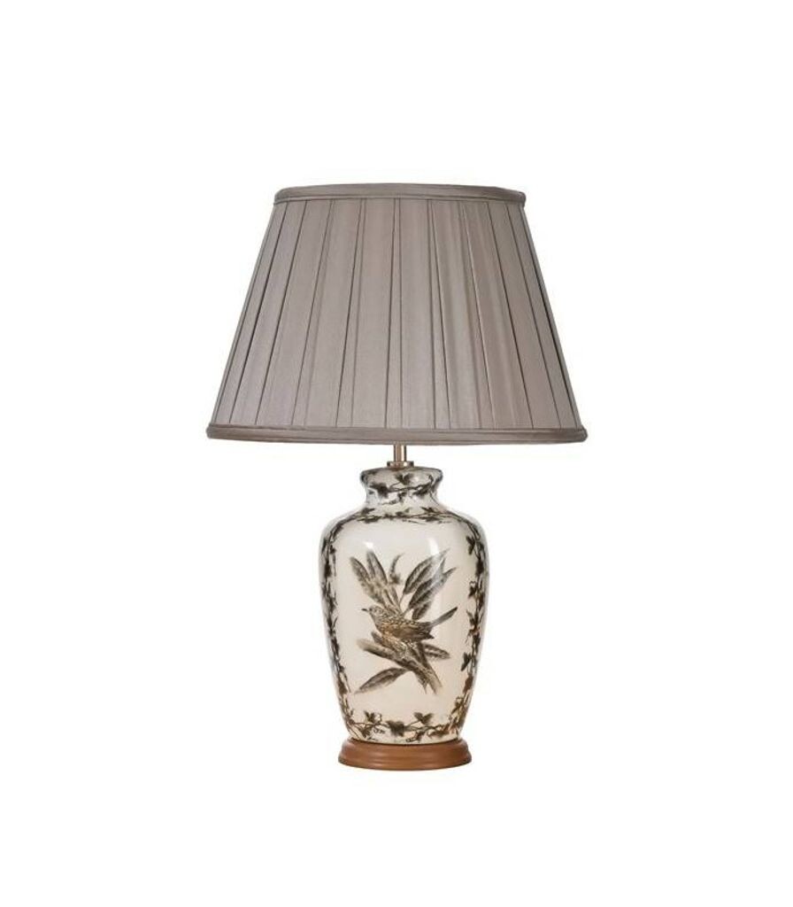 

Лампа с травленой птицей, фарфор, без абажура Elstead Lighting, коричневый