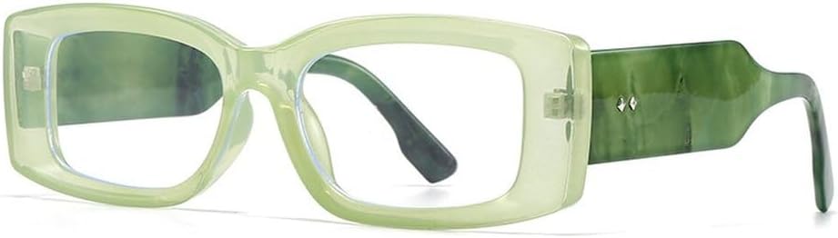 

Модные прямоугольные женские солнцезащитные очки в стиле ретро, ​​конфетные цвета, прозрачный градиент; мужские солнцезащитные очки с широкими дужками и заклепками SKFGNX, Green Clear