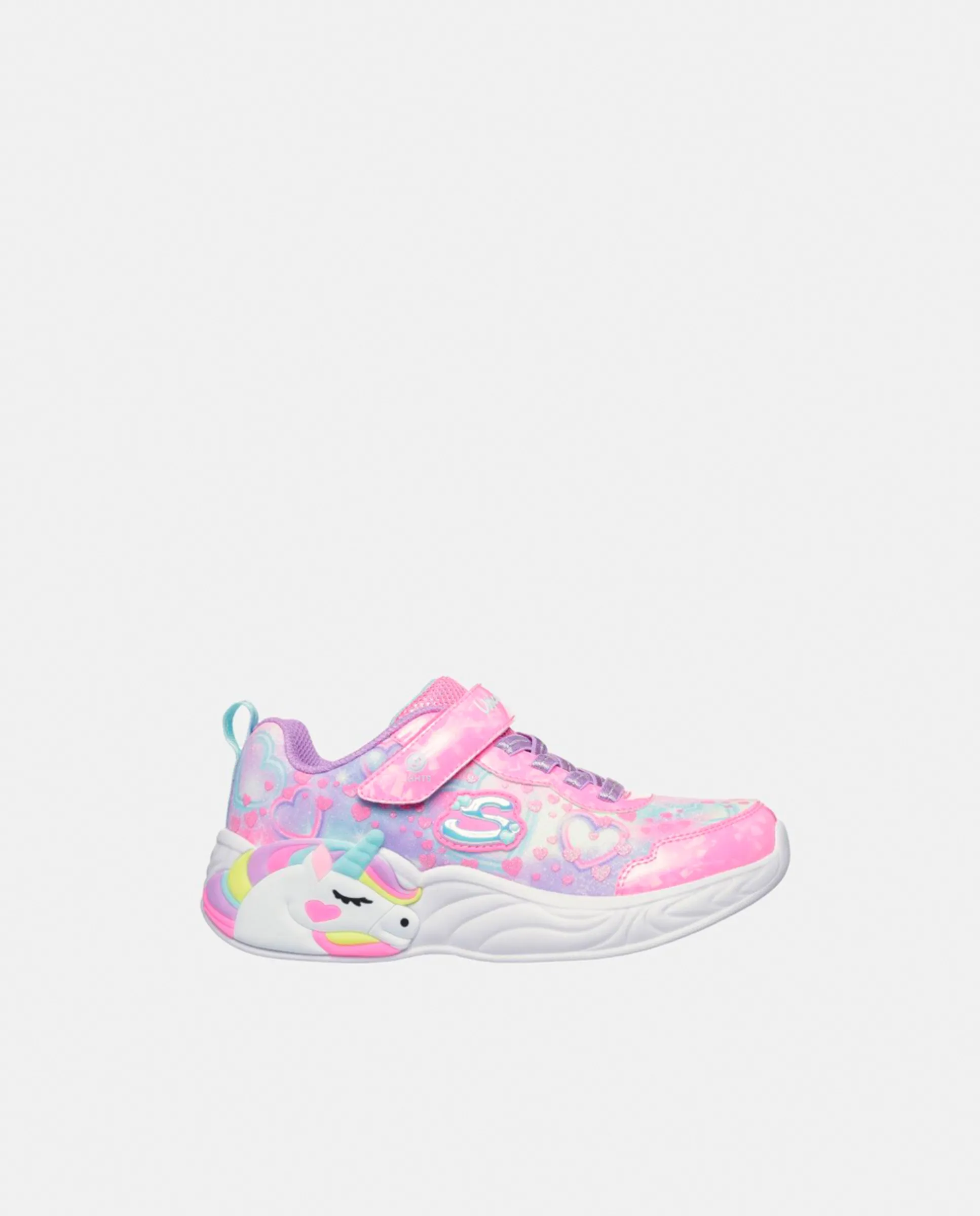

Детские кроссовки с подсветкой Skechers, светло-розовый