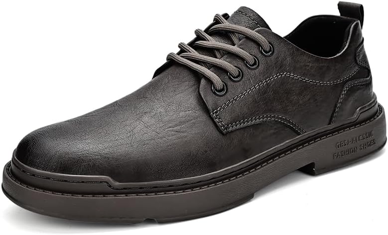 

Модные британские повседневные мужские ретро-кожаные туфли, размер 39-46 Sfwarmart, темно-коричневый