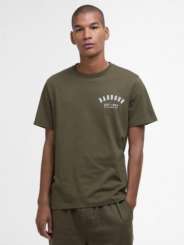 

Опрятная футболка Barbour, цвет Light Sage