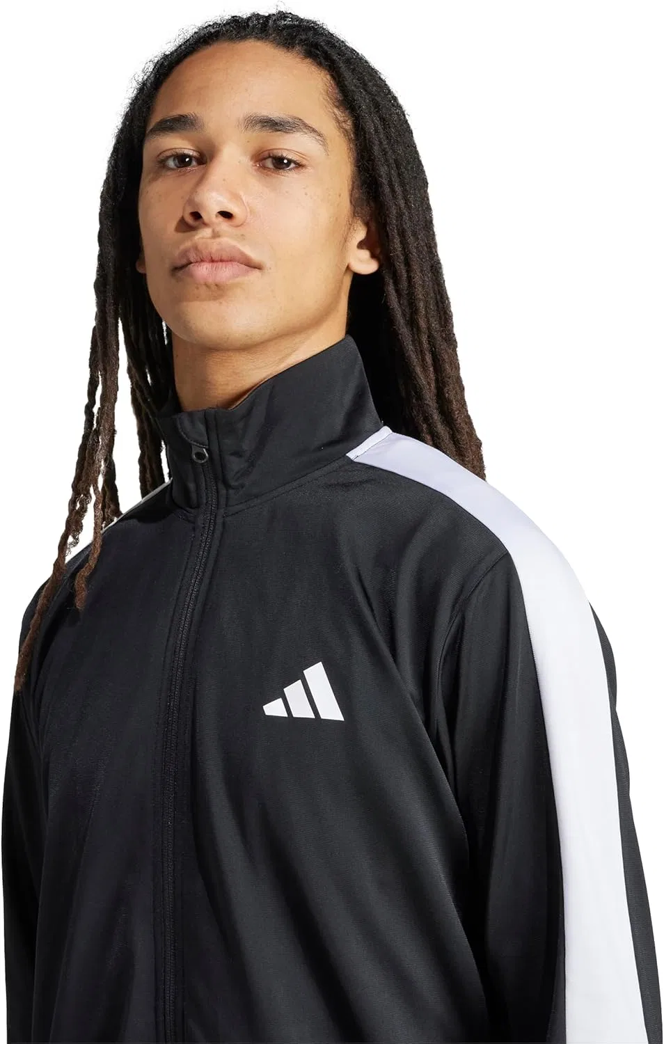 Куртка спортивная Colorblock, adidas, черный/белый — фото 4