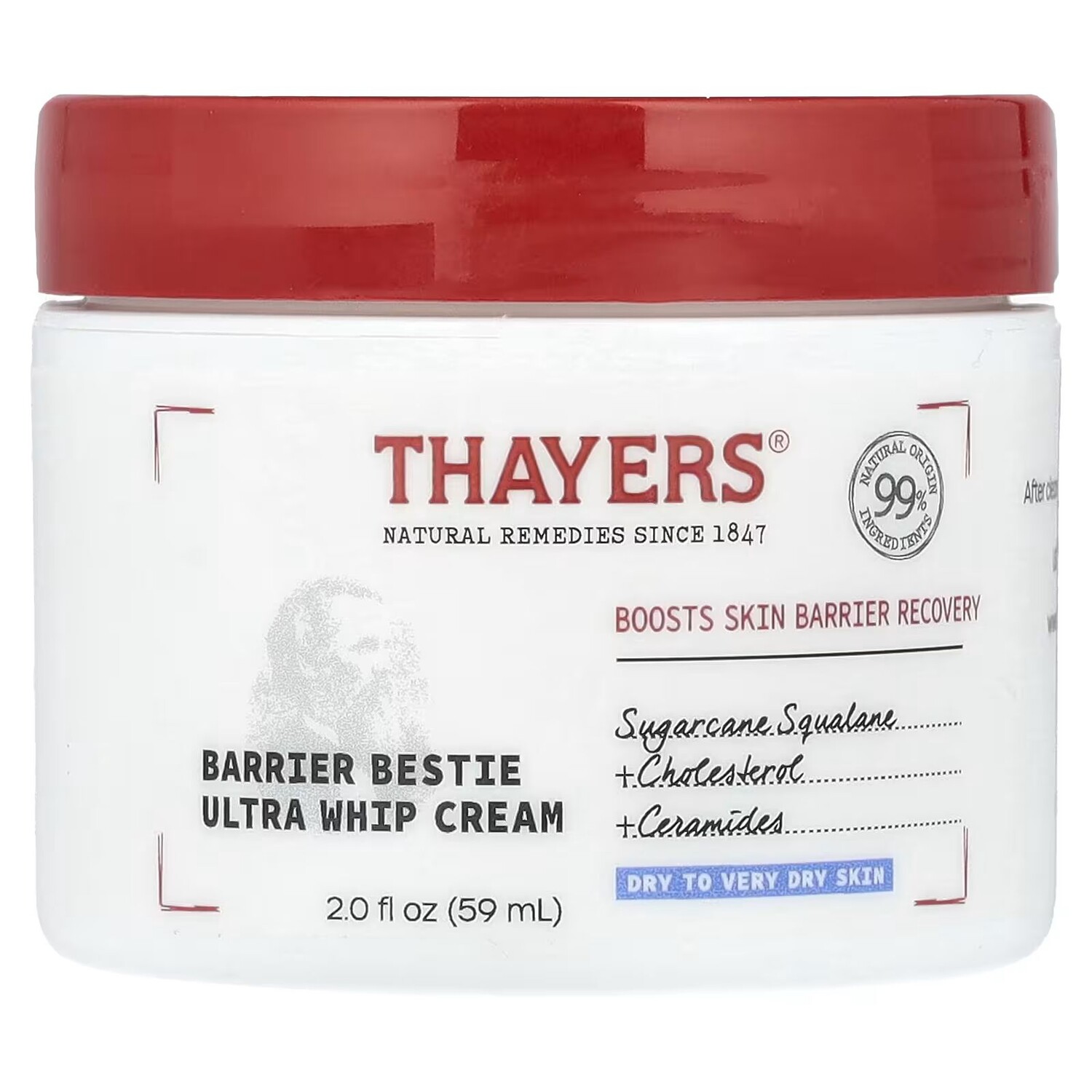 

Взбитые сливки Barrier Bestie Ultra, без отдушек, 2 жидких унции (59 мл) Thayers