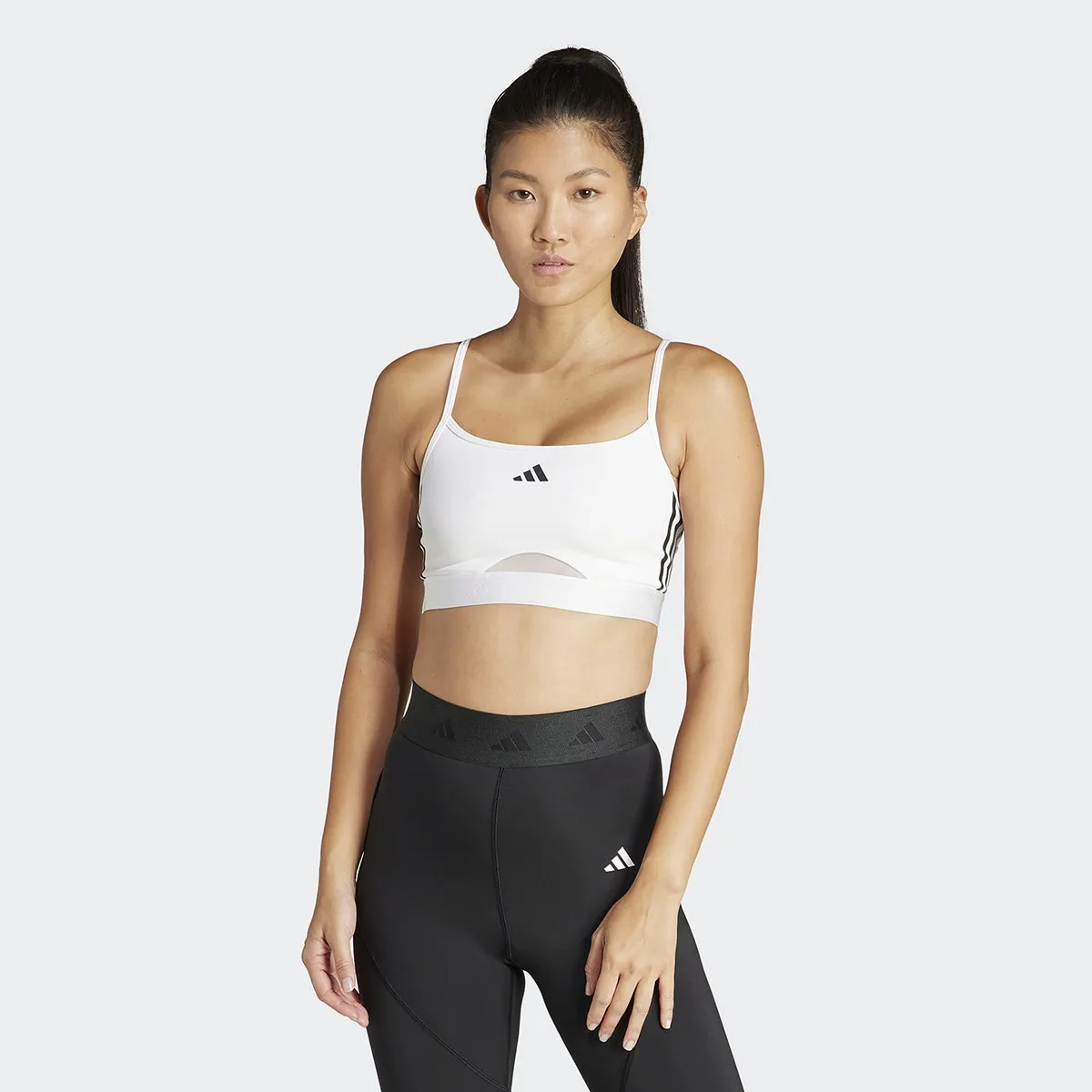 

Женский топ Bralette Hyperglam Adidas, белый/черный