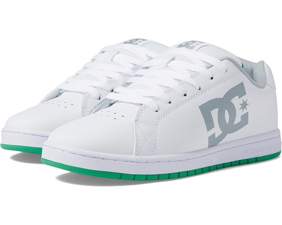 

Кроссовки DC Gaveler Casual Low Top Skate Shoes Sneakers, белый/зеленый, Серый, Кроссовки DC Gaveler Casual Low Top Skate Shoes Sneakers, белый/зеленый