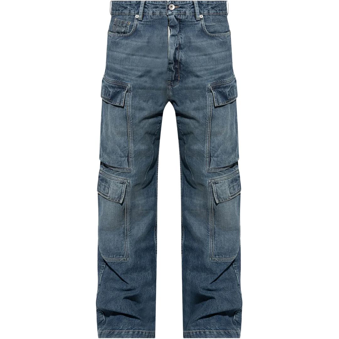 

Джинсы Double Cargo Rick Owens DRKSHDW, индиго