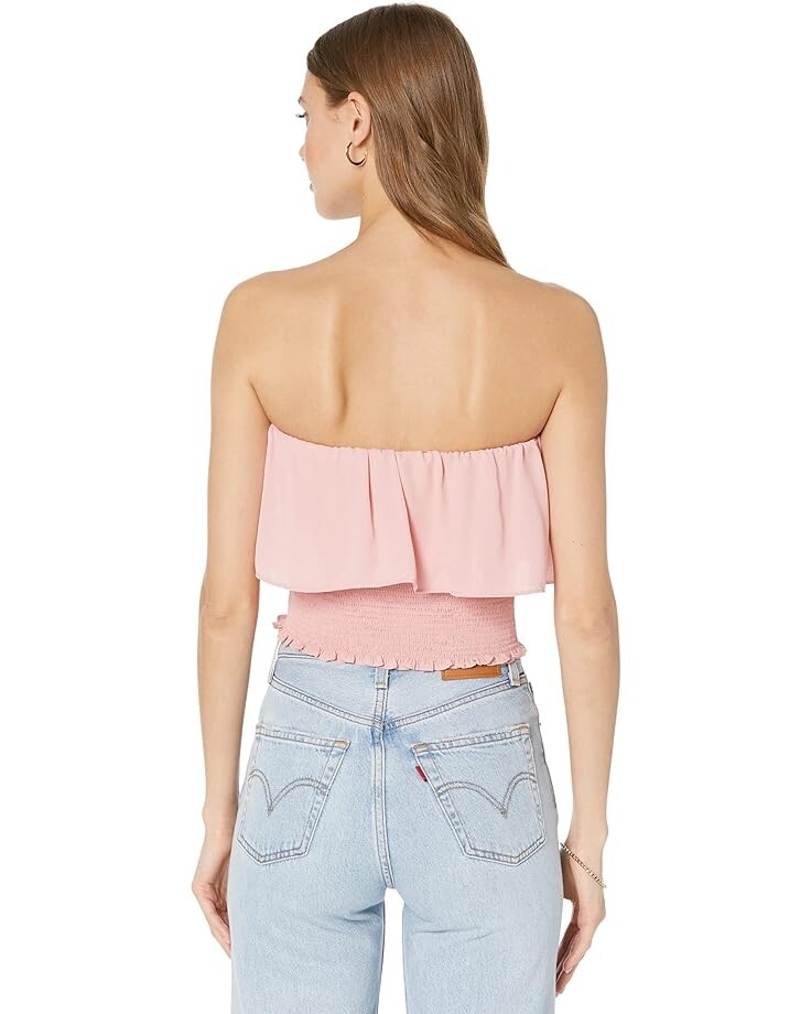 

Топ 1.STATE Strapless Tiered Top, цвет Blush