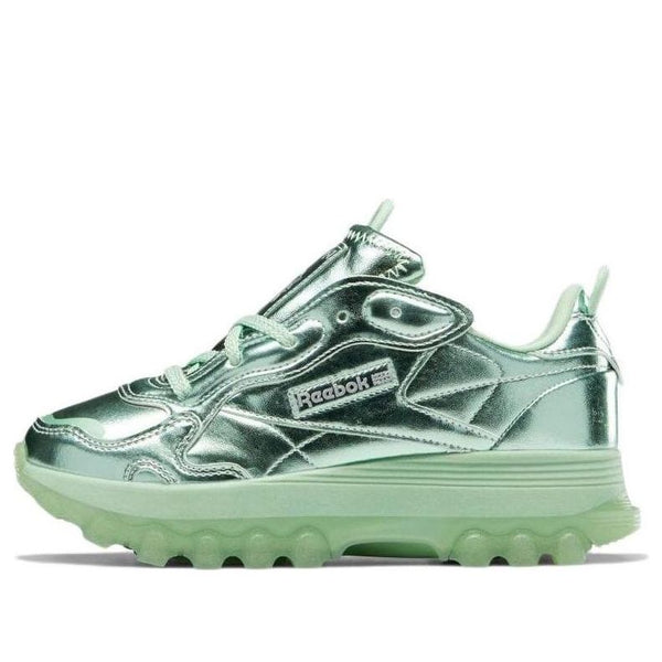 

Кроссовки cardi b x classic leather 'semi pixel mint' Reebok, зеленый