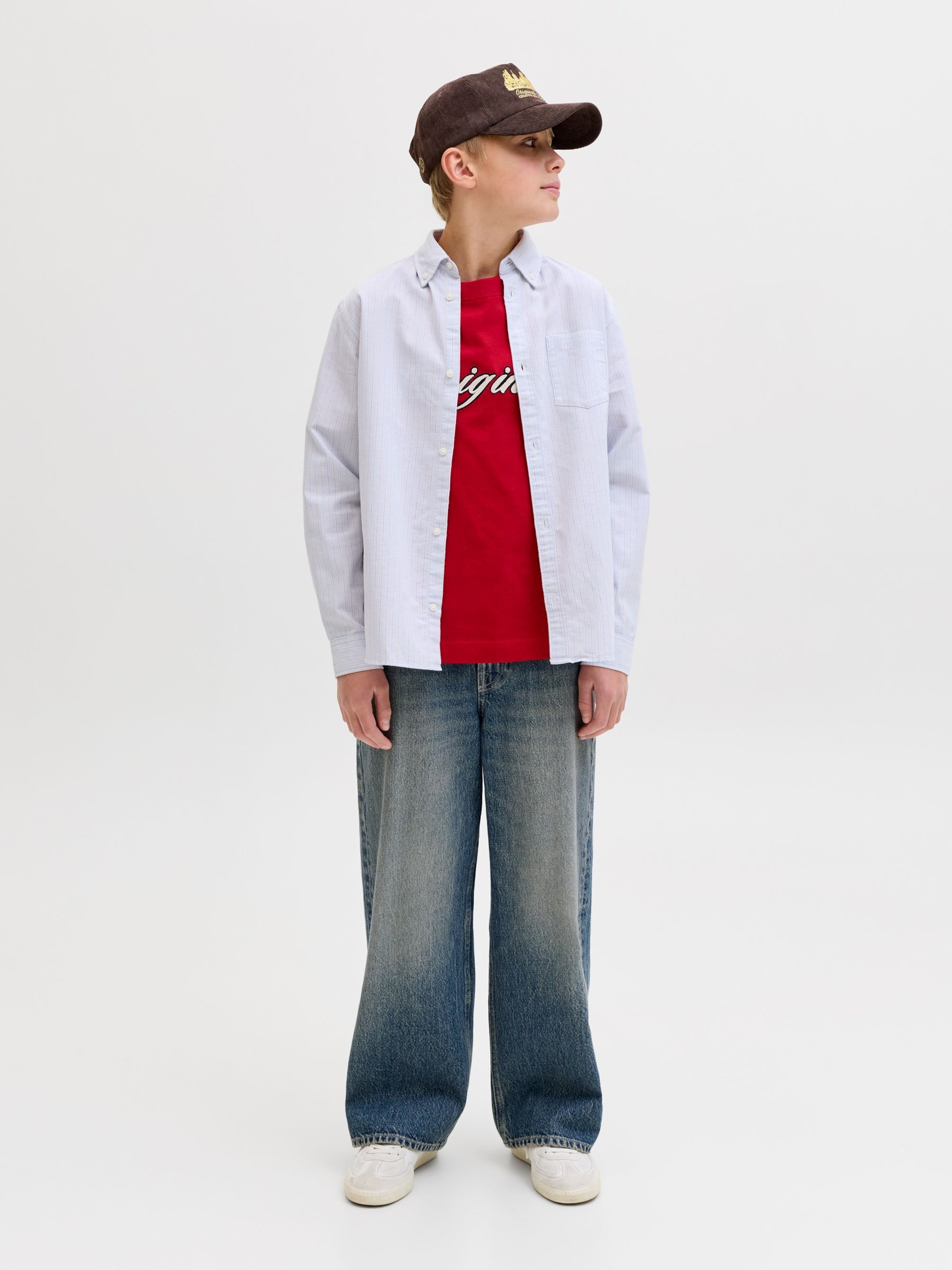 Jack & Jones Junior Футболка 'JORNantucket' в красном цвете — фото 4