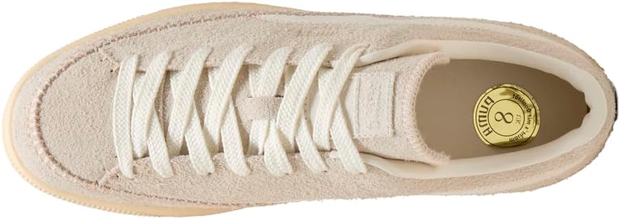 Мужские замшевые мокасины PUMA с шнуровкой, повседневные кроссовки - белые — фото 4