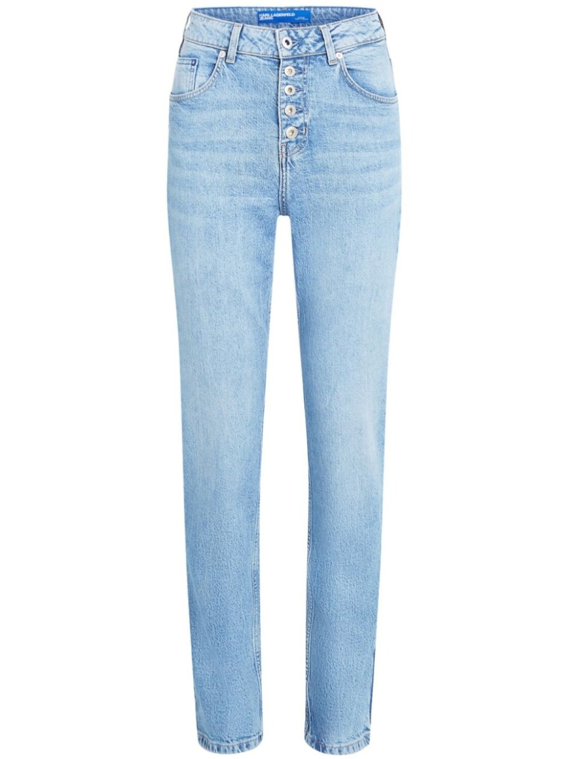 

Зауженные джинсы с завышенной талией Karl Lagerfeld Jeans, синий