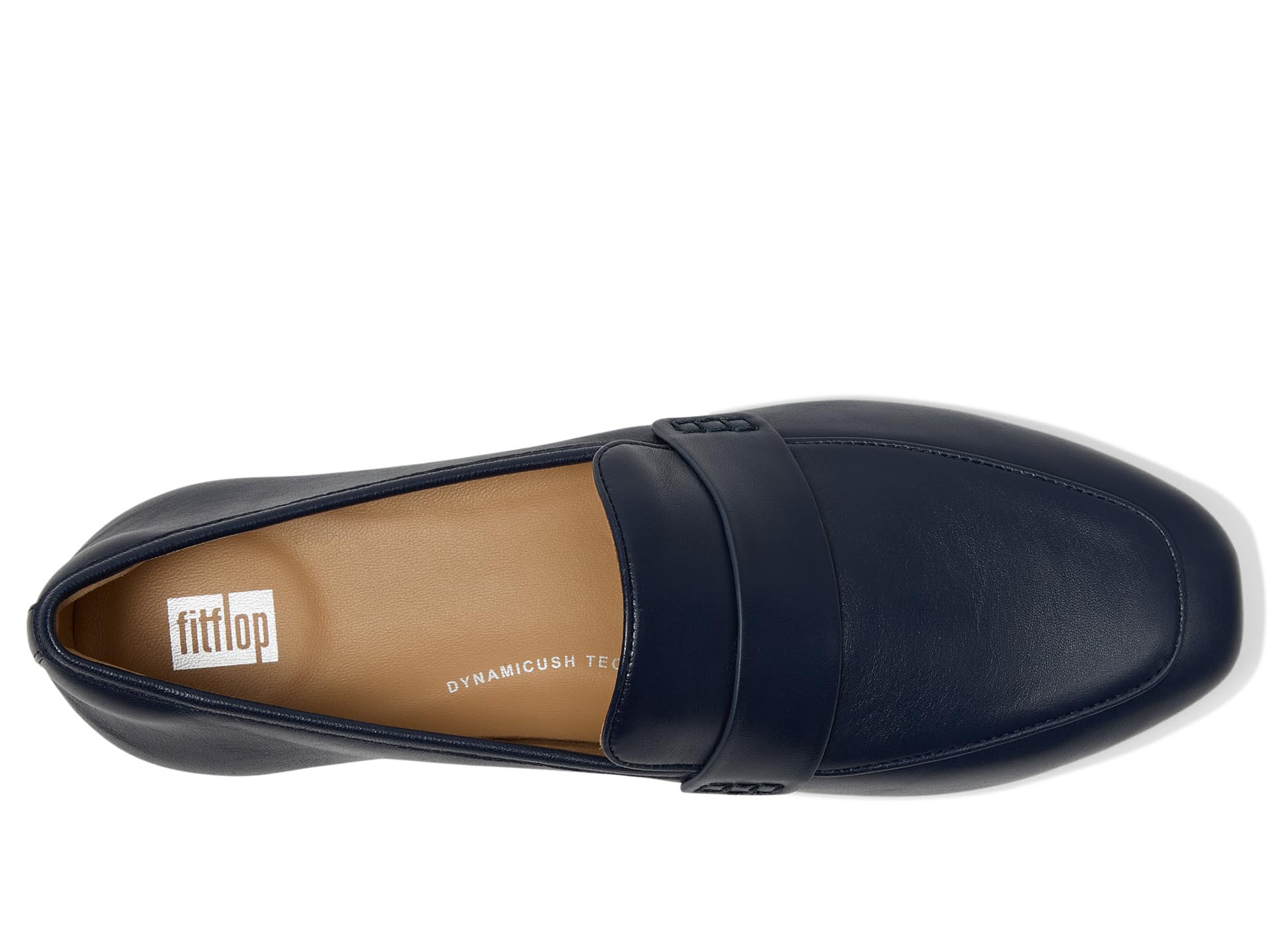 Лоферы FitFlop Delicato Soft Leather Loafers, цвет Midnight Navy — фото 2