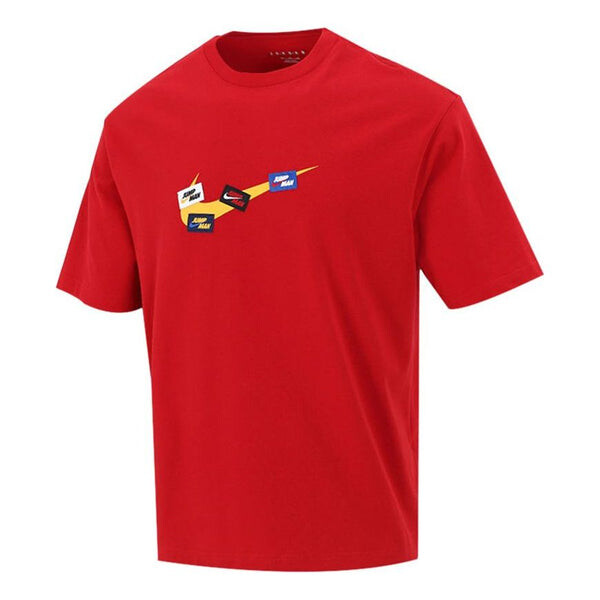 

Футболка jumpman 85 logo sports short sleeve men Air Jordan, красный