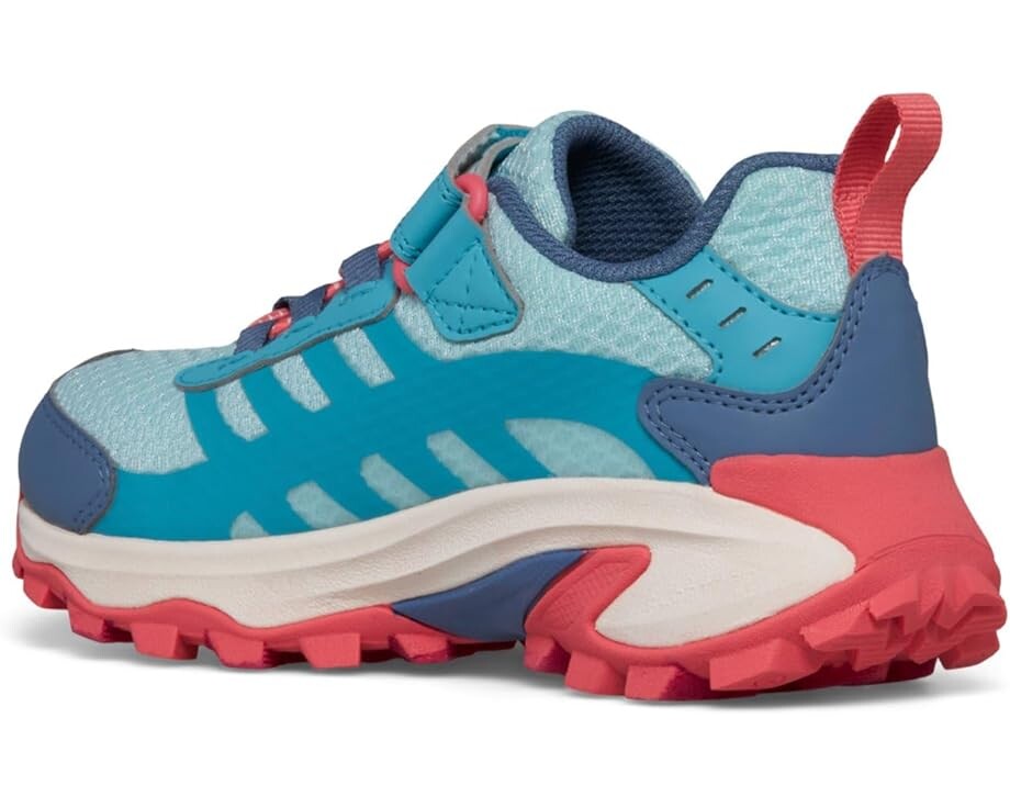 Кроссовки Merrell Kids Moab Speed 2 Low A/C Waterproof, цвет Turquoise/Coral — фото 4