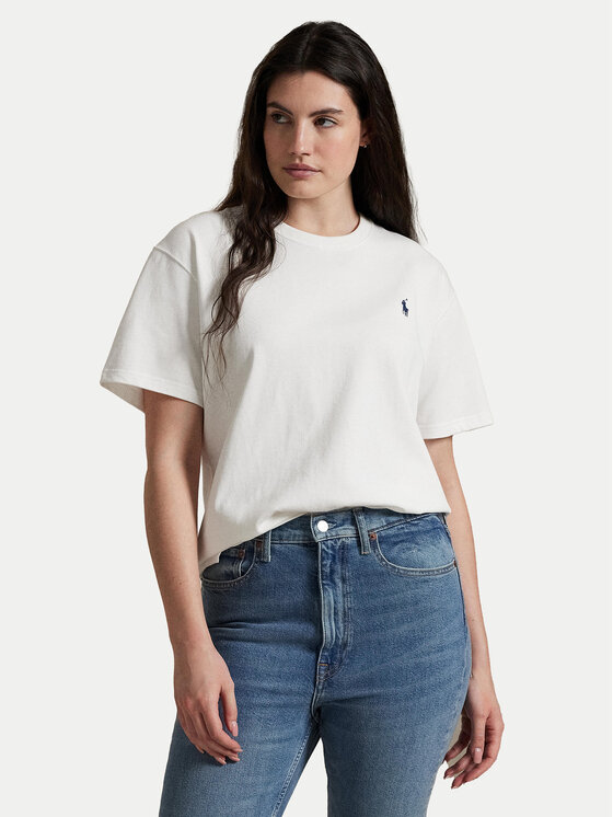 

Футболка свободного кроя 211967104001 Polo Ralph Lauren, белый