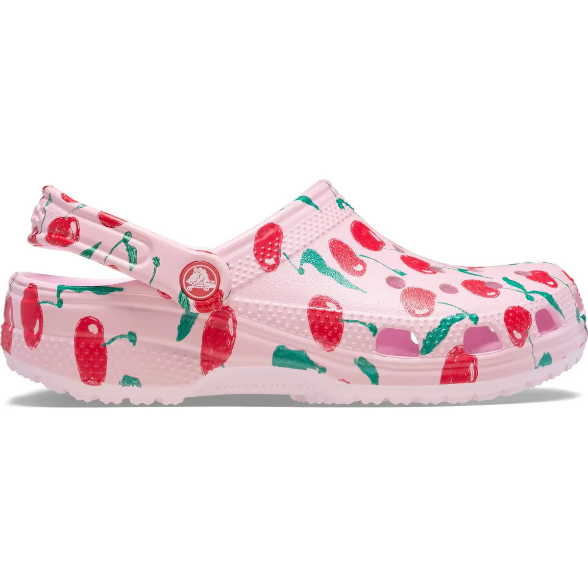 

Классические сабо со свежими фруктами унисекс у кроксов сабо Crocs, цвет Rosa