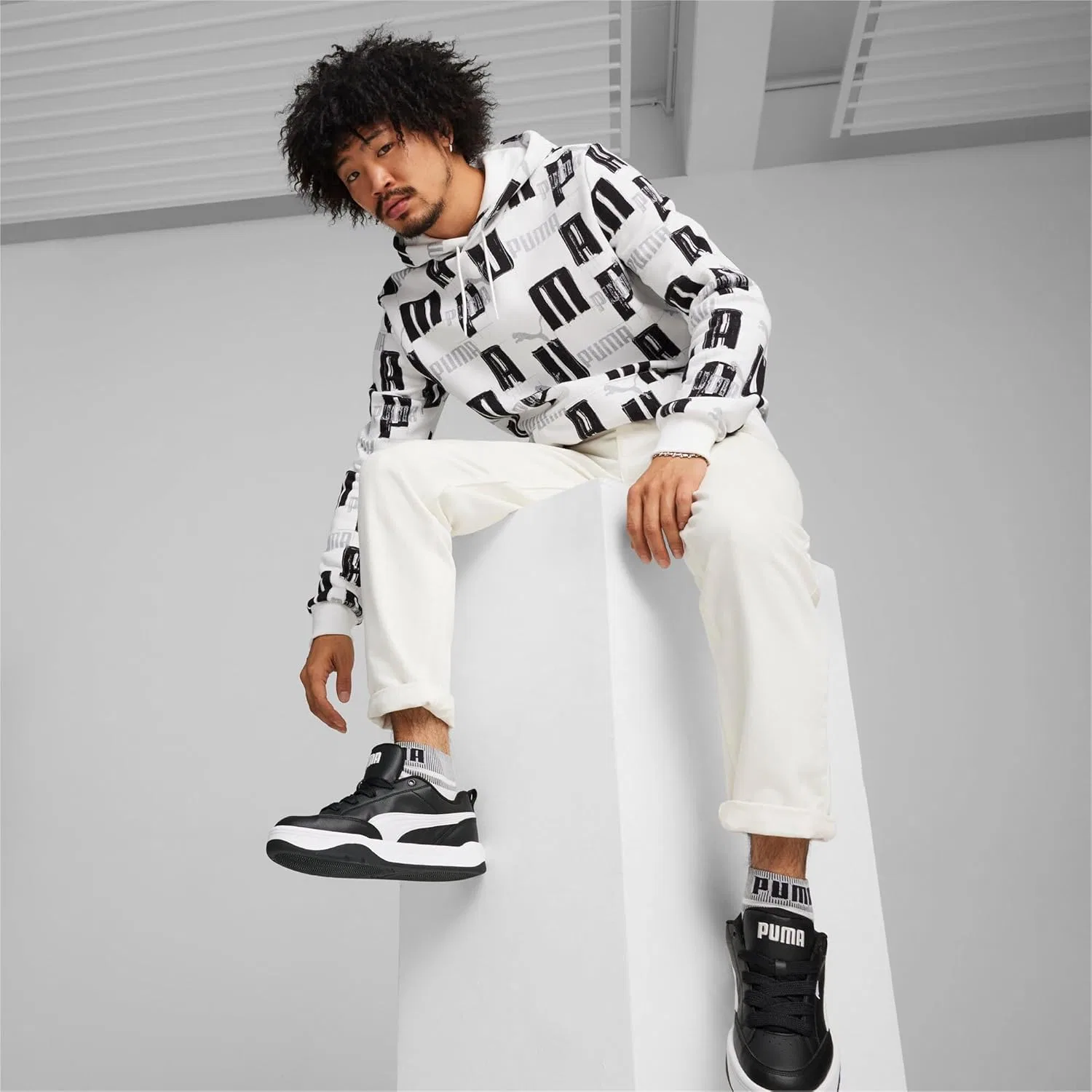 Кроссовки унисекс PUMA Park Lifestyle Schuhe Turnschuhe 395084 01, Puma Black Puma White — фото 2
