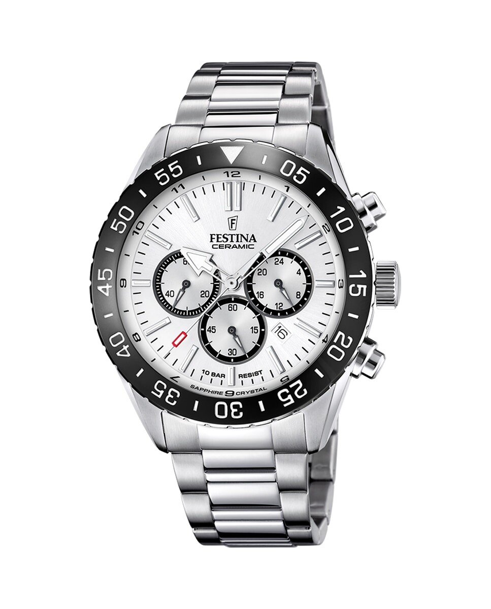 

F20575/1 Мужские керамические часы из стали Festina, серебро