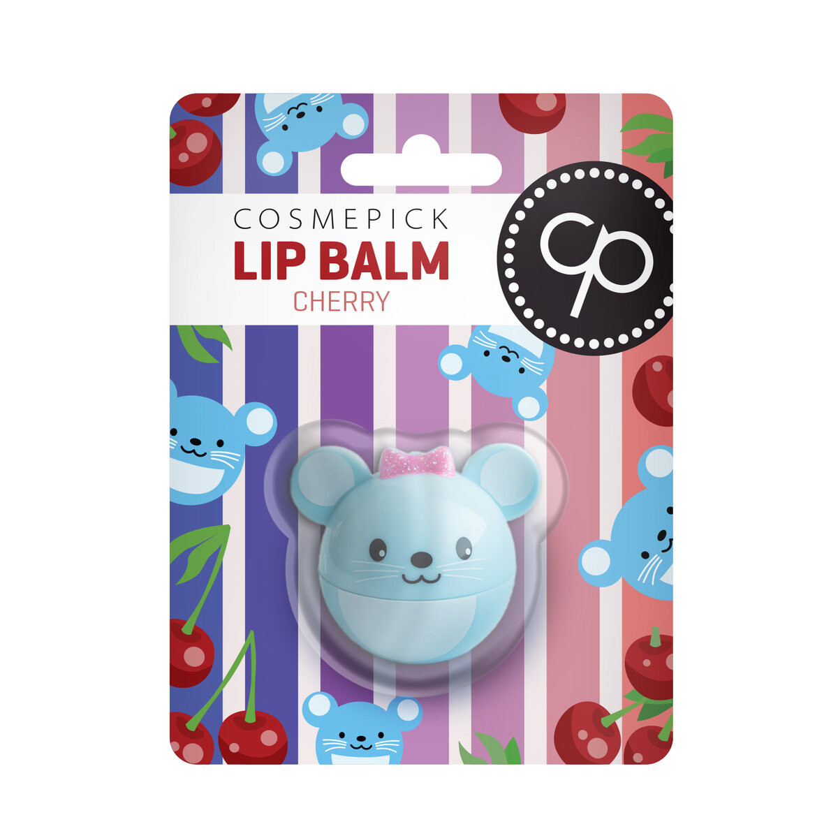 

Cosmepick, Бальзам для губ Cherry Mouse, бальзам для губ, вишня, 6 г