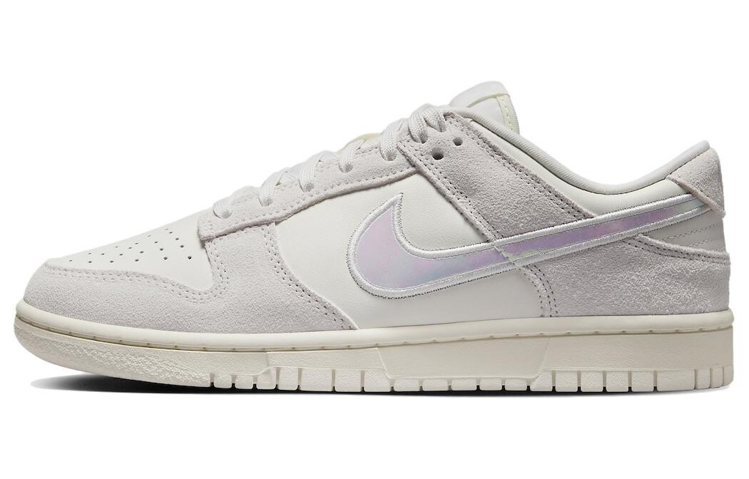 

Кроссовки Dunk Low Sail Iridescent Swoosh Women's Nike, бежевый/серый