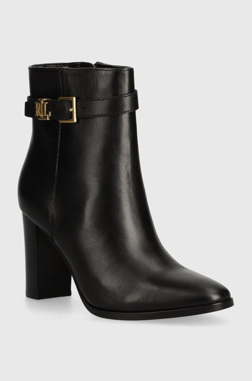 

Кожаные ботильоны Lauren Ralph Lauren Bailey, черный