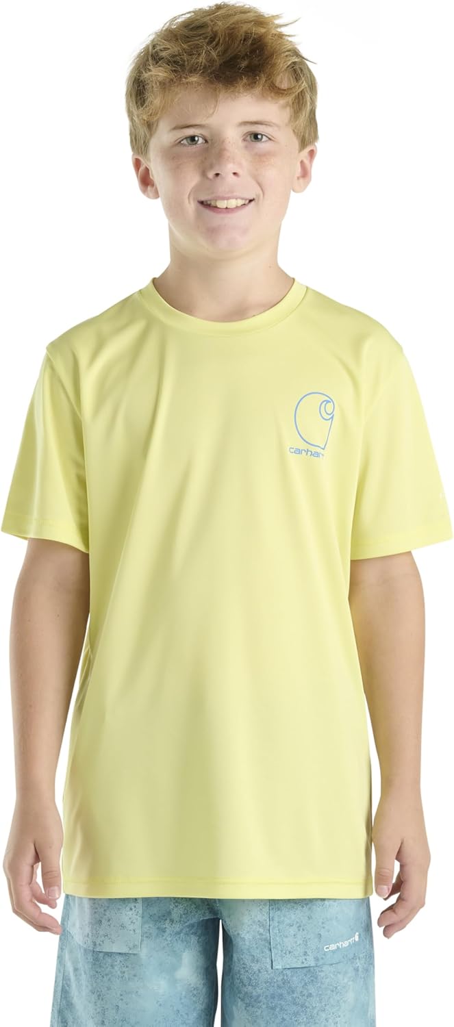 

Детская футболка Carhartt CA6696 Force Sun Defender с коротким рукавом - для мальчиков, Bright Green, Зеленый, Детская футболка Carhartt CA6696 Force Sun Defender с коротким рукавом - для мальчиков, Bright Green