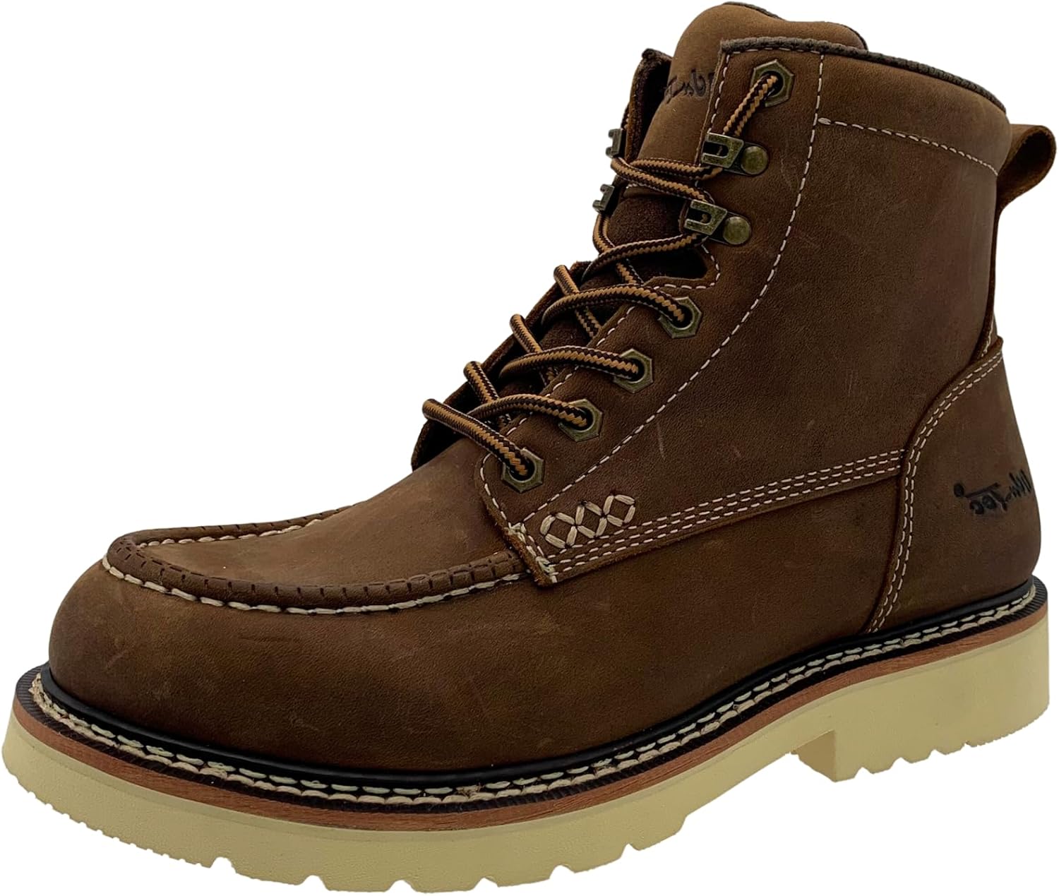 

Ботинки Ad Tec SAFA мужские с мягким носком 6 - 9194, сертифицированы ASTM F3445 (SRO), F2892 (EH), из цельной кожи, Whiskey Brown