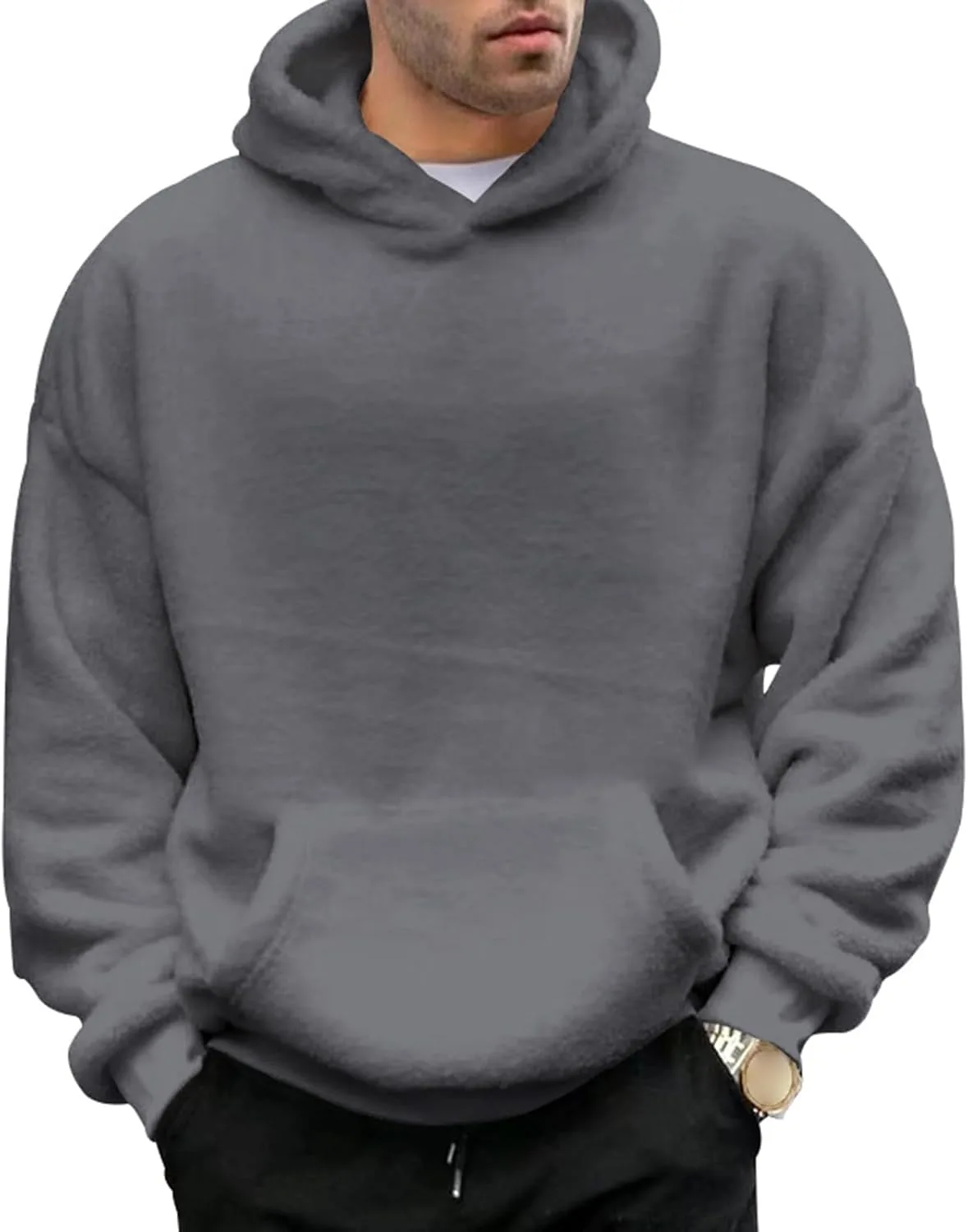 

Мужская флисовая толстовка с капюшоном XDFVC