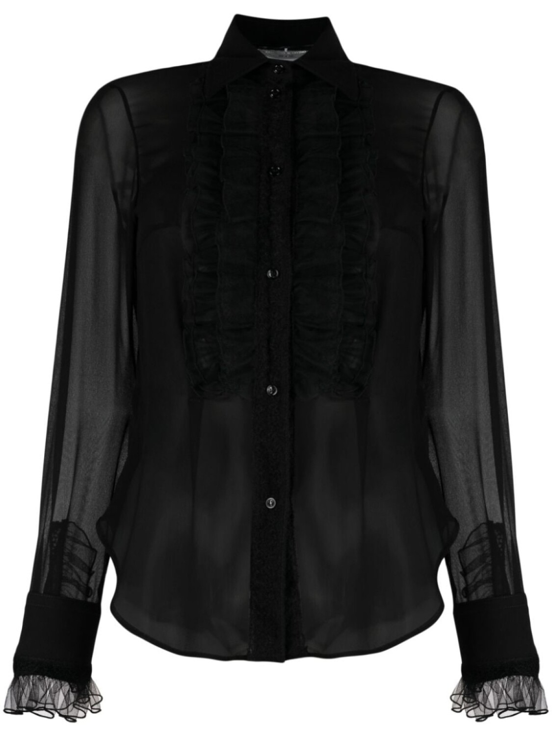 

Ermanno Scervino рубашка с оборками, черный