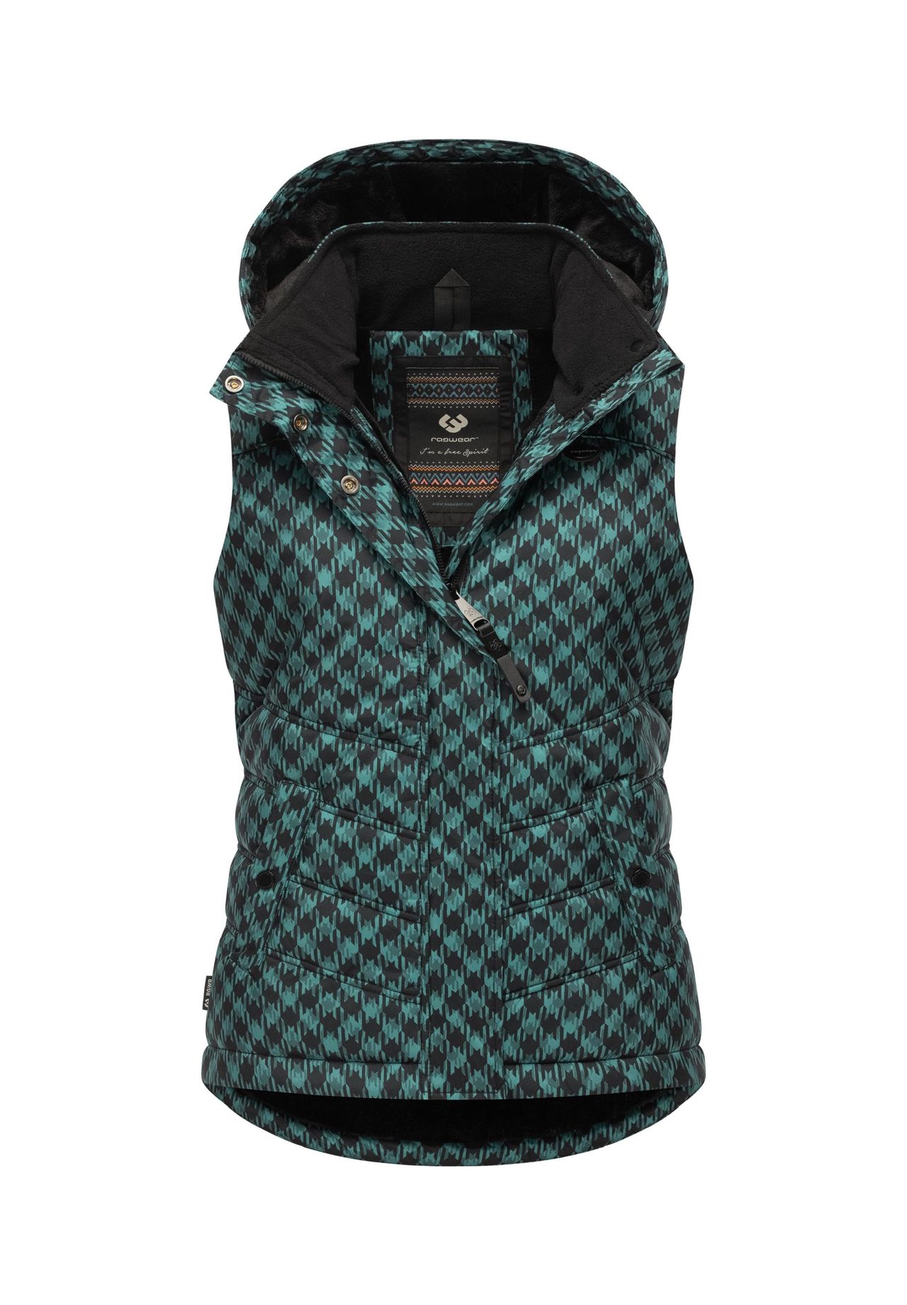 

Стеганый жилет Hesty Принт Ragwear, цвет Ocean Green