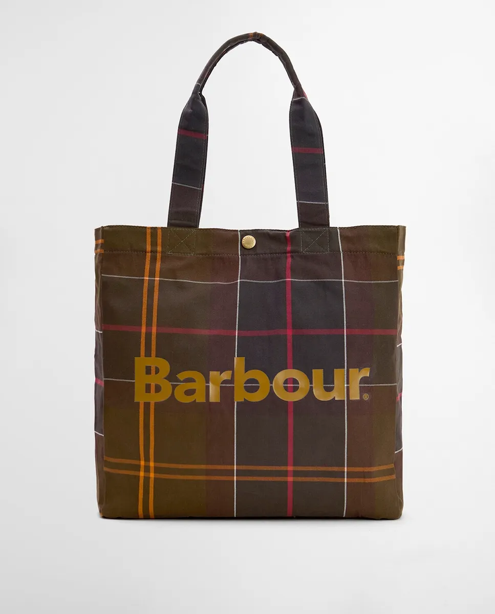 

Мужская сумка-тоут с классическим принтом Barbour, мультиколор