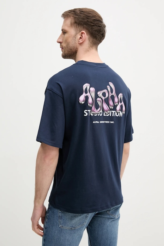 

Футболка хлопковая Studio Edition BP T Alpha Industries, темно-синий