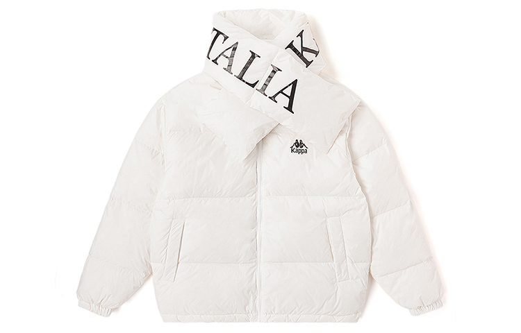 

Пуховик Unisex Double Collar Moderate Kappa, korean белый-012