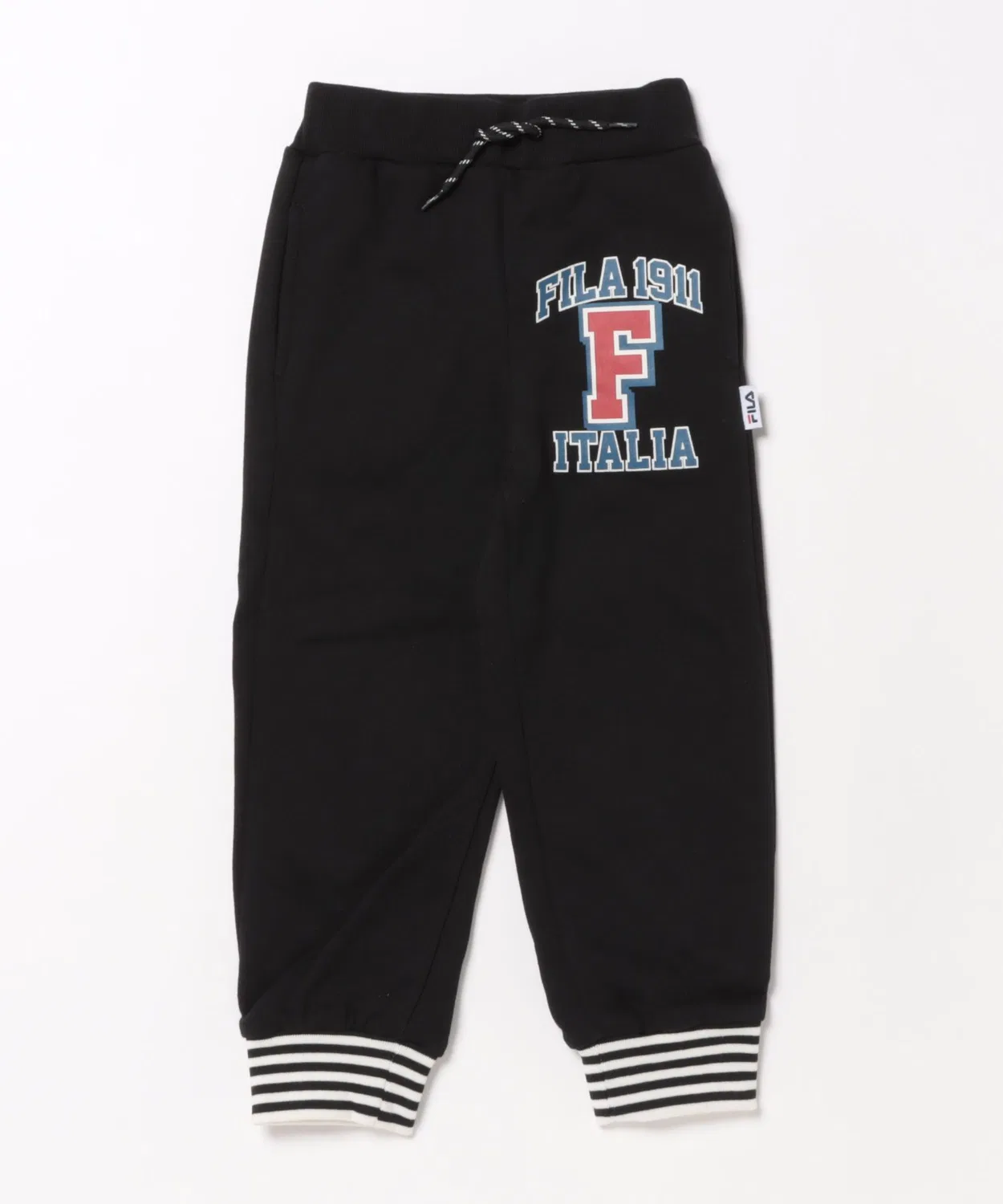 Детские спортивные брюки FILA с начёсом, чёрные