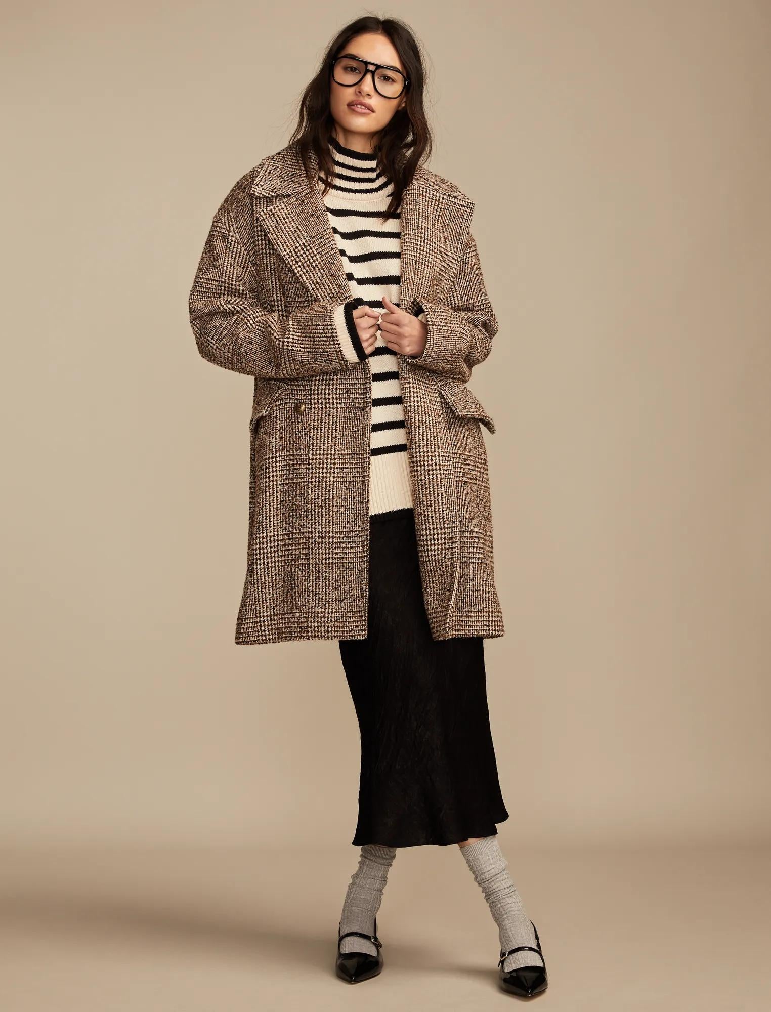 

Lucky Brand Женское твидовое двубортное пальто, зеленый