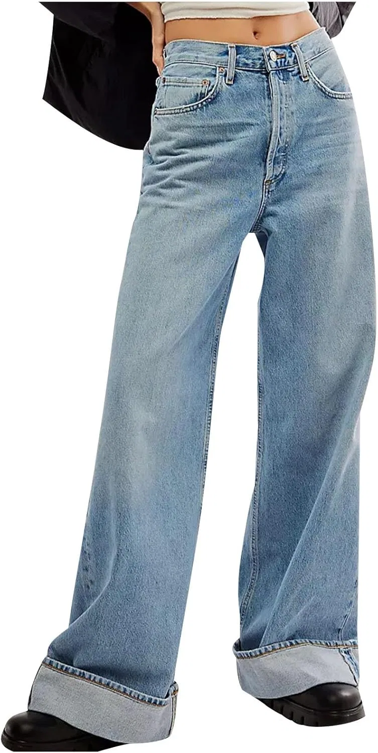 Джинсы прямые, stretch, Light Blue