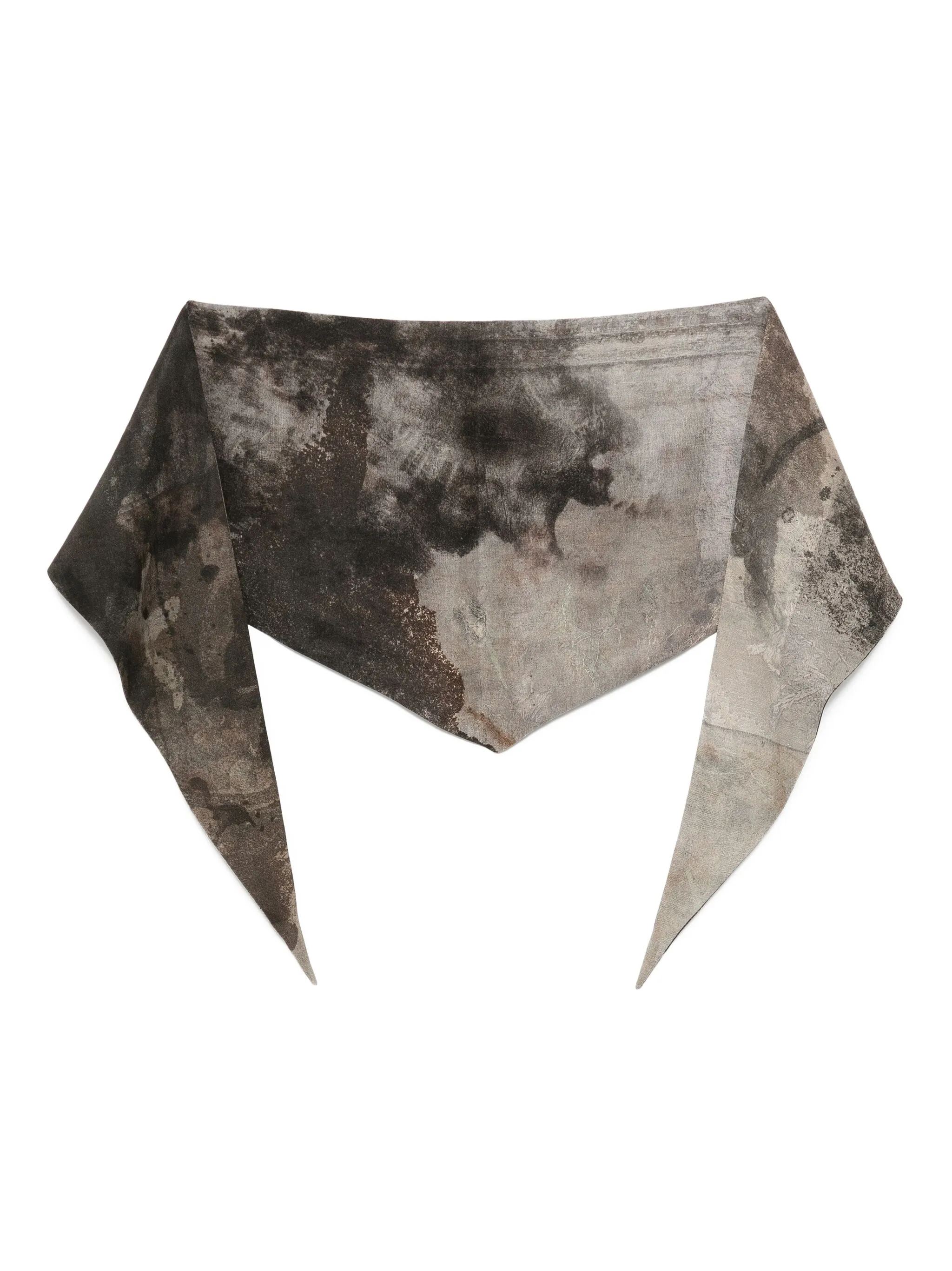 

Шелковый платок Ziggy Chen, серый